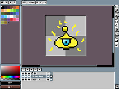 Aesprite Pixel Art Editor Screen